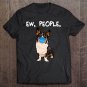 Tadostore Cardigan Welsh Corgi Ew People Dog Wearing Face Mask Tee Shirt