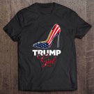 Tadostore Ph Us Flag Trump Girl Costume 2020 Election Gift High Heel Tee Shirt