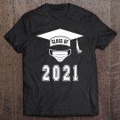 Tadostore Funny Class Of 2021 - Graduation Cap And Mask Graphic Tee Shirt
