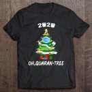 Tadostore 2020 Funny Quarantine Christmas Tree Ornament Mask Gift Men Tee Shirt