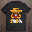 Tadostore Funny Happy Thanksgiving 2020 Turkey Face Mask Quarantine Tee Shirt
