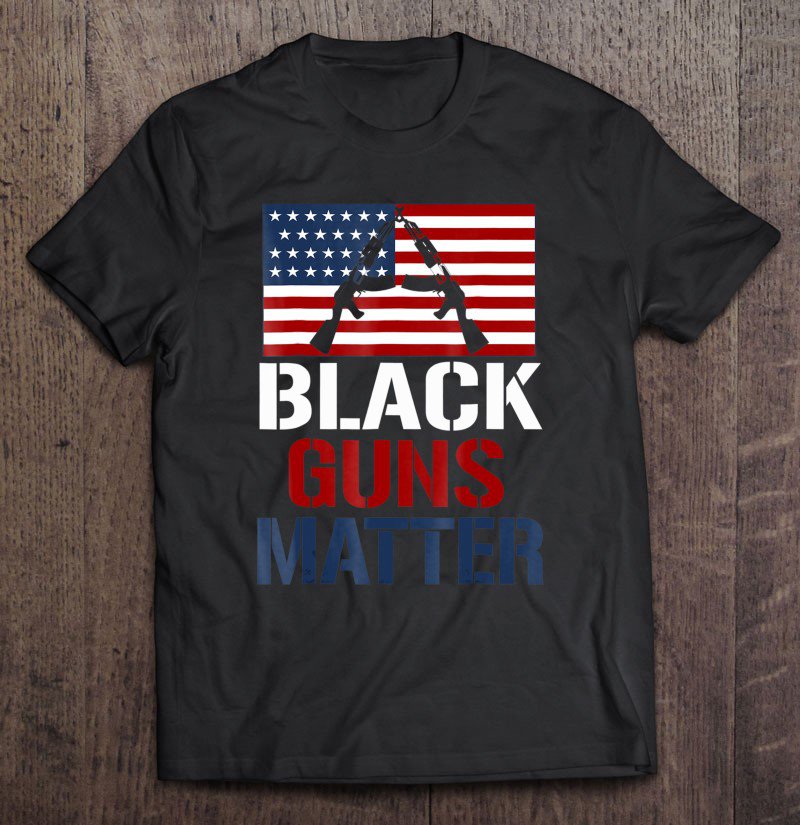 Tadostore Black Gun's Matter Tee Shirt
