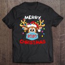 Tadostore Reindeer In Mask And Garland Funny Merry Christmas 2020 Ver2 Tee Shirt