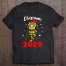 Tadostore Elf Quarantine Mask Christmas 2020 Cute Matching Pajama Gift Tee Shirt