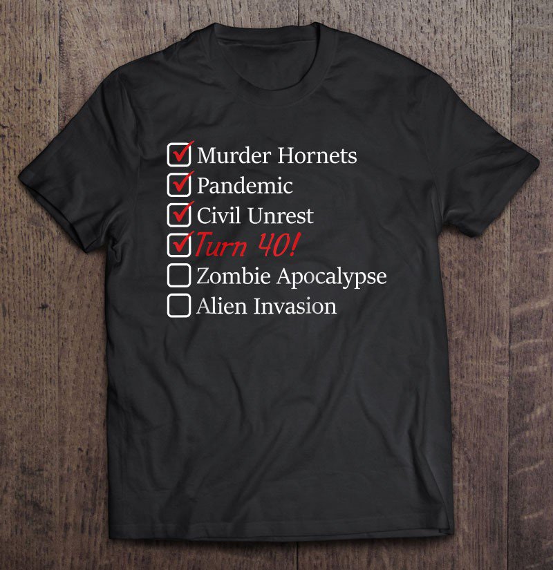 Tadostore 40Th Birthday Gift - 40 Years Old - Funny 2020 - Quarantine Raglan Baseball Tee Shirt