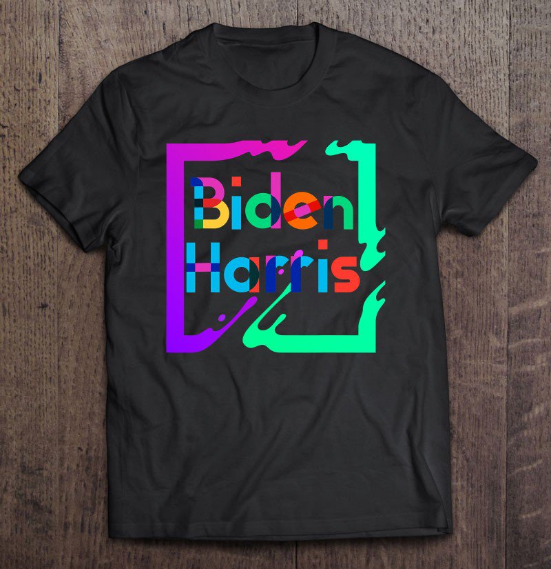 Tadostore Biden Harris Cool Retro Cool 80S 90S Color Tee Shirt