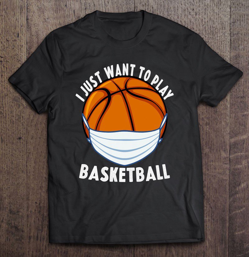 Tadostore Basketball Face Mask Funny Basketball Quarantine Gift Sports Tee Shirt