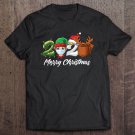 Tadostore Merry Christmas 2020 Christmas Elf Wearing Face Mask Gifts Tee Shirt