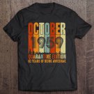 Tadostore Quarantine Edition Vintage October 1959 61St Birthday Gift Tee Shirt