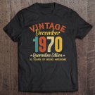 Tadostore Womens 50 Years Old Gifts 50Th Birthday Gift Vintage December 1970 Ver2 Tee Shirt