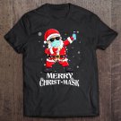 Tadostore Merry Quarantine Christmas 2020 - Dabbing Santa Wearing Mask Tee Shirt