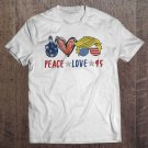 Tadostore Peace Love 45 Donald Trump Funny Gift Tee Shirt