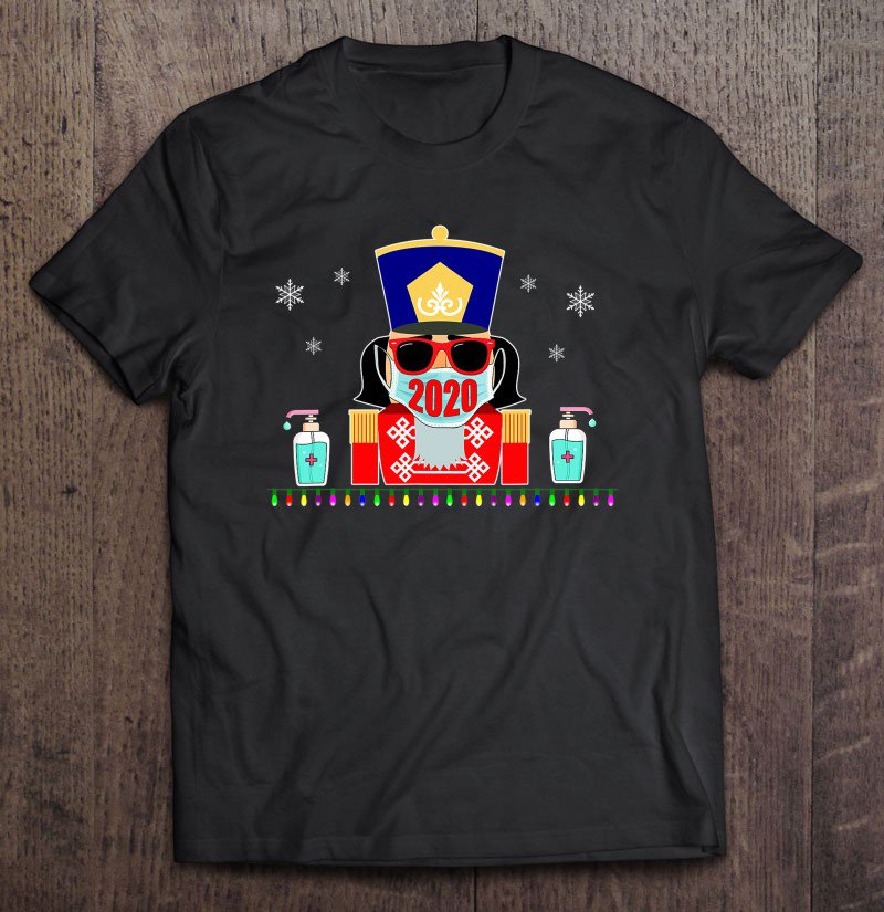 Tadostore Nutcracker With Face Mask Christmas 2020 Family Pajamas Xmas Tee Shirt