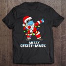 Tadostore Christmas Dabbing Santa 2020 Wearing A Mask Boys Kids Xmas Tee Shirt