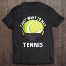 Tadostore Tennis Face Mask Funny Tennis Quarantine Gift Racket Sports Tee Shirt