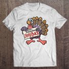 Tadostore Womens Stay Back Funny Thanksgiving Turkey Social Distancing Funny Tee Shirt