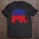 Tadostore Republican Elephant Vintage Logo Tee Shirt