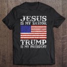 Tadostore Jesus Is My Savior Trump Is My President 2020 Ver2 Tee Shirt