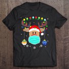 Tadostore Christmas Mask Cute Rudolph Reindeer Mask For Holidays Tee Shirt