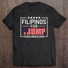 Tadostore Filipinos For Trump Conservative Gift Trump 2020 Re-Election Tee Shirt