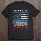 Tadostore Pro Police Donald Trump 2020 Thin Blue Line Law Enforcement Tee Shirt
