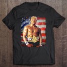 Tadostore President Donald J Trump Rocky American Flag Tee Shirt