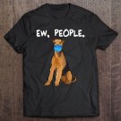 Tadostore Airedale Terrier Ew People Dog Wearing Face Mask Tee Shirt