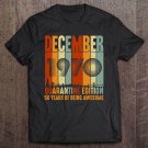 Tadostore Quarantine Edition Vintage December 1970 50Th Birthday Gift Tee Shirt
