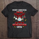 Tadostore Funny Quarantine Crew Buffalo Plaid Reindeer Christmas Gift Tee Shirt