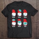 Tadostore Womens Christmas 2020 Gnomes Wearing Mask Wrong Funny Pjs Gnome Kid V-Neck Tee Shirt