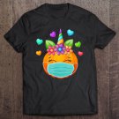 Tadostore Unicorn Pumpkin Face Mask Halloween Quarantine Girl Gift Tee Shirt