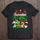 Tadostore Merry Quarantine Christmas 2020 Elf Santa Claus Face Mask Tee Shirt
