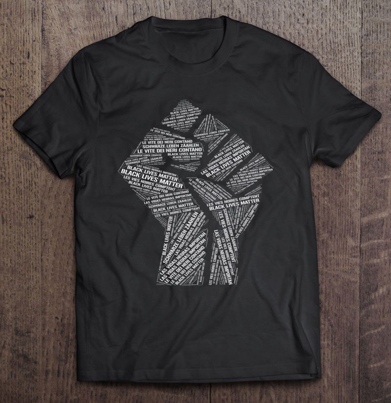 Tadostore Black Lives Matter Multiple Languages Tee Shirt