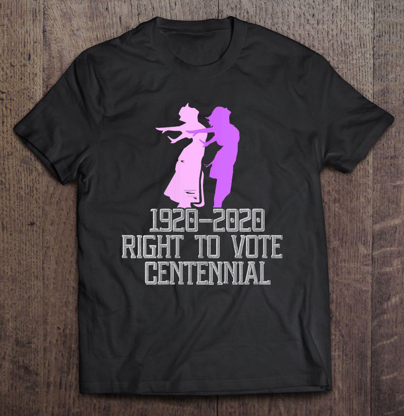 Tadostore Womens Womens 19Th Amendment Anniversary 100 Years Suffragette Tee Shirt