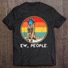 Tadostore Vintage Ew People Leonberger Dog Wearing Face Mask Tee Shirt