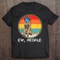 Tadostore Vintage Ew People Leonberger Dog Wearing Face Mask Tee Shirt