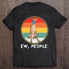 Tadostore Vintage Ew People Italian Greyhound Dog Wearing Face Mask Pullover Tee Shirt