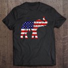 Tadostore Vintage American Flag Donald Trump Republican Elephant Tee Shirt