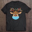 Tadostore Christmas 2020 Rudolph Reindeer Mask Santa Xmas Cute Tee Shirt