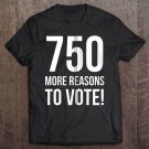 Tadostore $750 Trump Taxes New York 750 More Reasons To Vote Democrat Zip Tee Shirt