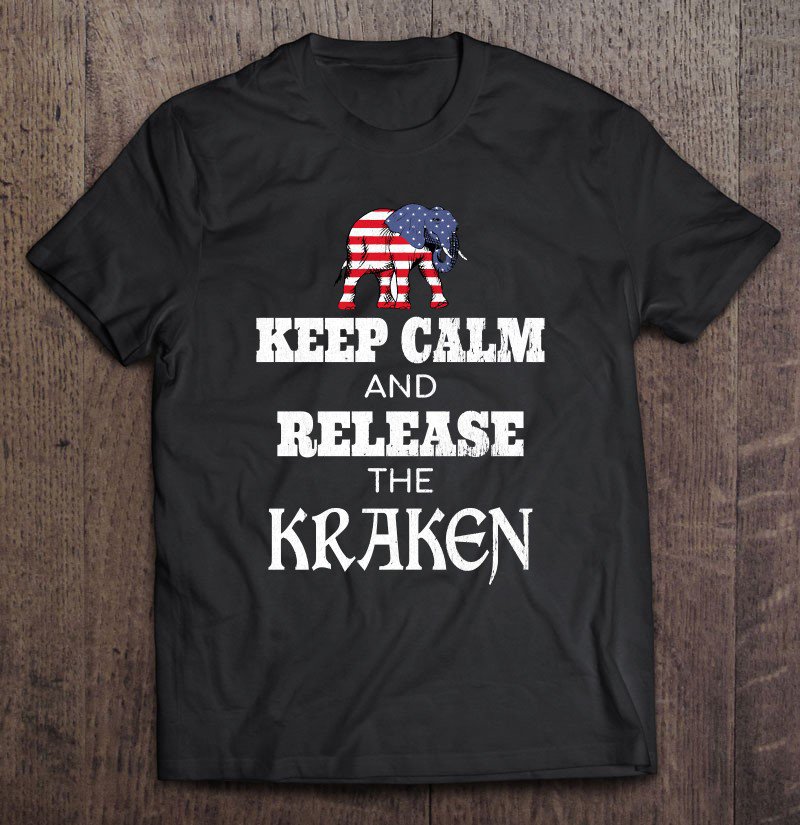 Tadostore Release The Kraken Republican Elephant Tee Shirt