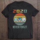 Tadostore Never Forget 2020 Retro Vintage Mask Toilet Paper Mens Funny Tee Shirt