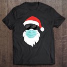 Tadostore Womens Hipster Santa Claus Wearing Mask Shirt Funny Ugly Christmas Tee Shirt