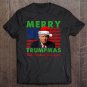Tadostore Merry Trumpmas Make Christmas Great Again Funny Raglan Baseball Tee Tee Shirt