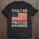 Tadostore Womens Cult 45 Proud Member Trump 2020 Xmas Gift Vintage American Tee Shirt
