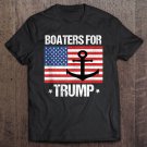 Tadostore Boaters For Trump 2020 With American Flag Tee Shirt