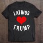 Tadostore Latinos Love Trump Pullover Tee Shirt