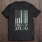 Tadostore Trump 2020 Thin Green Line American Flag Donald Usa Tee Shirt