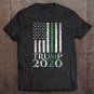 Tadostore Trump 2020 Thin Green Line American Flag Donald Usa Tee Shirt