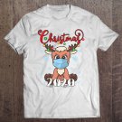Tadostore Christmas Reindeer In Mask 2020 Quarantine Matching Pajama Tee Shirt